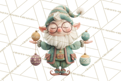 Christmas Elves Clipart PNG, Classic Santa’s Workshop Product Image 2