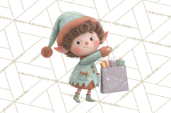 Christmas Elves Clipart PNG, Classic Santa’s Workshop Product Image 5