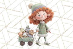 Christmas Elves Clipart PNG, Classic Santa’s Workshop Product Image 3