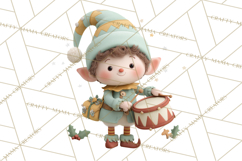 Christmas Elves Clipart PNG, Classic Santa’s Workshop Product Image 5