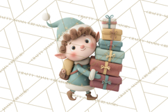 Christmas Elves Clipart PNG, Classic Santa’s Workshop Product Image 2