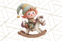 Christmas Elves Clipart PNG, Classic Santa’s Workshop Product Image 5