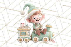 Christmas Elves Clipart PNG, Classic Santa’s Workshop Product Image 2