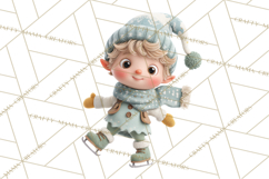Christmas Elves Clipart PNG, Classic Santa’s Workshop Product Image 5