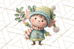 Christmas Elves Clipart PNG, Classic Santa’s Workshop Product Image 2