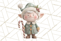 Christmas Elves Clipart PNG, Classic Santa’s Workshop Product Image 3