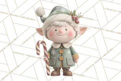 Christmas Elves Clipart PNG, Classic Santa’s Workshop Product Image 3