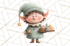 Christmas Elves Clipart PNG, Classic Santa’s Workshop Product Image 5