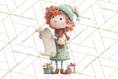 Christmas Elves Clipart PNG, Classic Santa’s Workshop Product Image 2