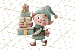 Christmas Elves Clipart PNG, Classic Santa’s Workshop Product Image 3