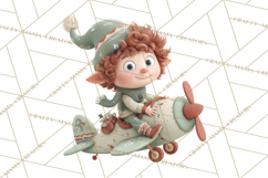 Christmas Elves Clipart PNG, Classic Santa’s Workshop Product Image 4