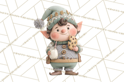 Christmas Elves Clipart PNG, Classic Santa’s Workshop Product Image 2