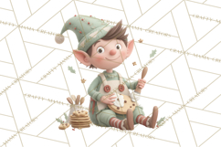 Christmas Elves Clipart PNG, Classic Santa’s Workshop Product Image 3