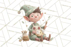 Christmas Elves Clipart PNG, Classic Santa’s Workshop Product Image 3