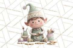 Christmas Elves Clipart PNG, Classic Santa’s Workshop Product Image 4