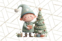 Christmas Elves Clipart PNG, Classic Santa’s Workshop Product Image 2