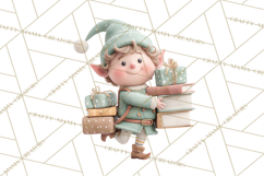 Christmas Elves Clipart PNG, Classic Santa’s Workshop Product Image 4