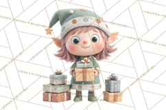 Christmas Elves Clipart PNG, Classic Santa’s Workshop Product Image 3
