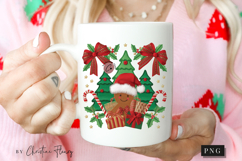 Coquette Embroidery Christmas PNG Product Image 2