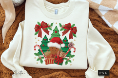 Coquette Embroidery Christmas PNG Product Image 6