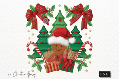 Coquette Embroidery Christmas PNG Product Image 7