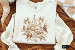 Coquette Embroidery Christmas PNG Product Image 3