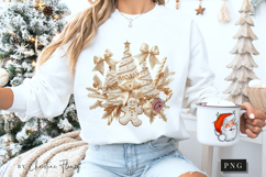 Coquette Embroidery Christmas PNG Product Image 5