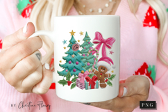 Coquette Embroidery Christmas PNG Product Image 2