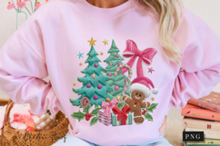 Coquette Embroidery Christmas PNG Product Image 10