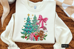 Coquette Embroidery Christmas PNG Product Image 3