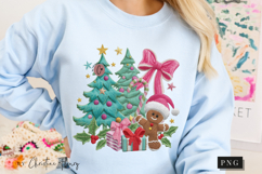 Coquette Embroidery Christmas PNG Product Image 8