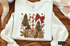 Coquette Embroidery Christmas PNG Product Image 3