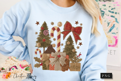 Coquette Embroidery Christmas PNG Product Image 7