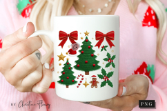 Coquette Embroidery Christmas PNG Product Image 2
