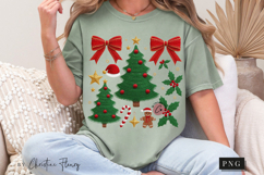 Coquette Embroidery Christmas PNG Product Image 9
