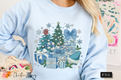 Coquette Embroidery Christmas PNG Product Image 7