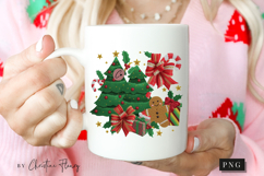 Coquette Embroidery Christmas PNG Product Image 2