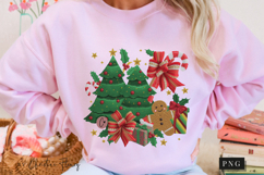 Coquette Embroidery Christmas PNG Product Image 10