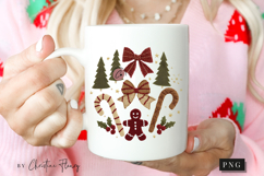 Coquette Embroidery Christmas PNG Product Image 2