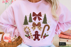 Coquette Embroidery Christmas PNG Product Image 9