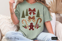 Coquette Embroidery Christmas PNG Product Image 8