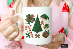 Coquette Embroidery Christmas PNG Product Image 2