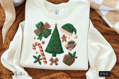 Coquette Embroidery Christmas PNG Product Image 3