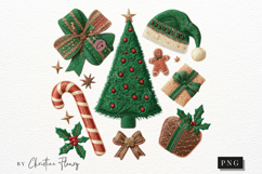 Coquette Embroidery Christmas PNG Product Image 4
