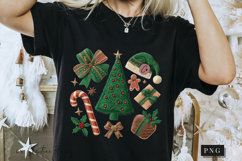 Coquette Embroidery Christmas PNG Product Image 6