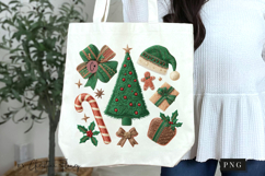 Coquette Embroidery Christmas PNG Product Image 7