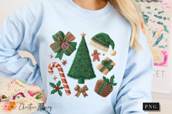 Coquette Embroidery Christmas PNG Product Image 8