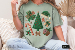 Coquette Embroidery Christmas PNG Product Image 9