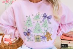 Coquette Embroidery Christmas PNG Product Image 9