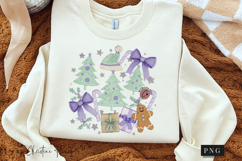 Coquette Embroidery Christmas PNG Product Image 3